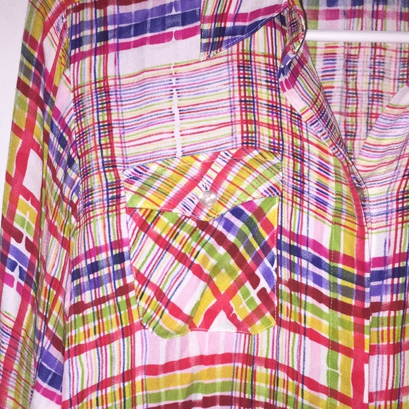 CAbi Cirque Button Down Shirt Colorful Blouse - Picture 5 of 7